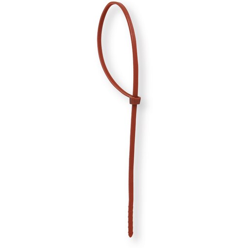 Collier plastique marron 200x4,5, diamètre de serrage 50